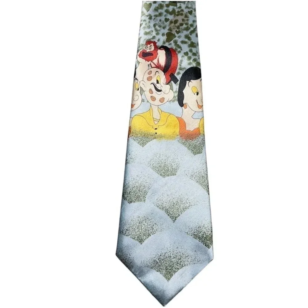 🌟✨2 for $30✨🌟 Vintage Albeari Popeye And The Ladies Neck Tie